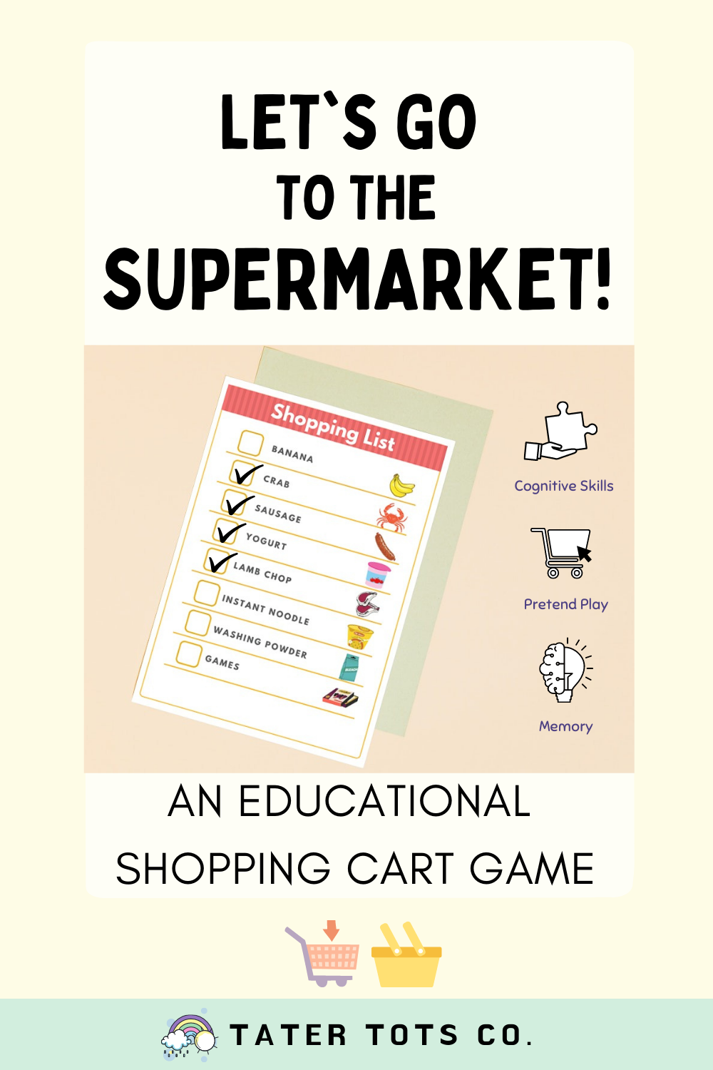 let s go to the supermarket free printable shopping game for kids tater tots co