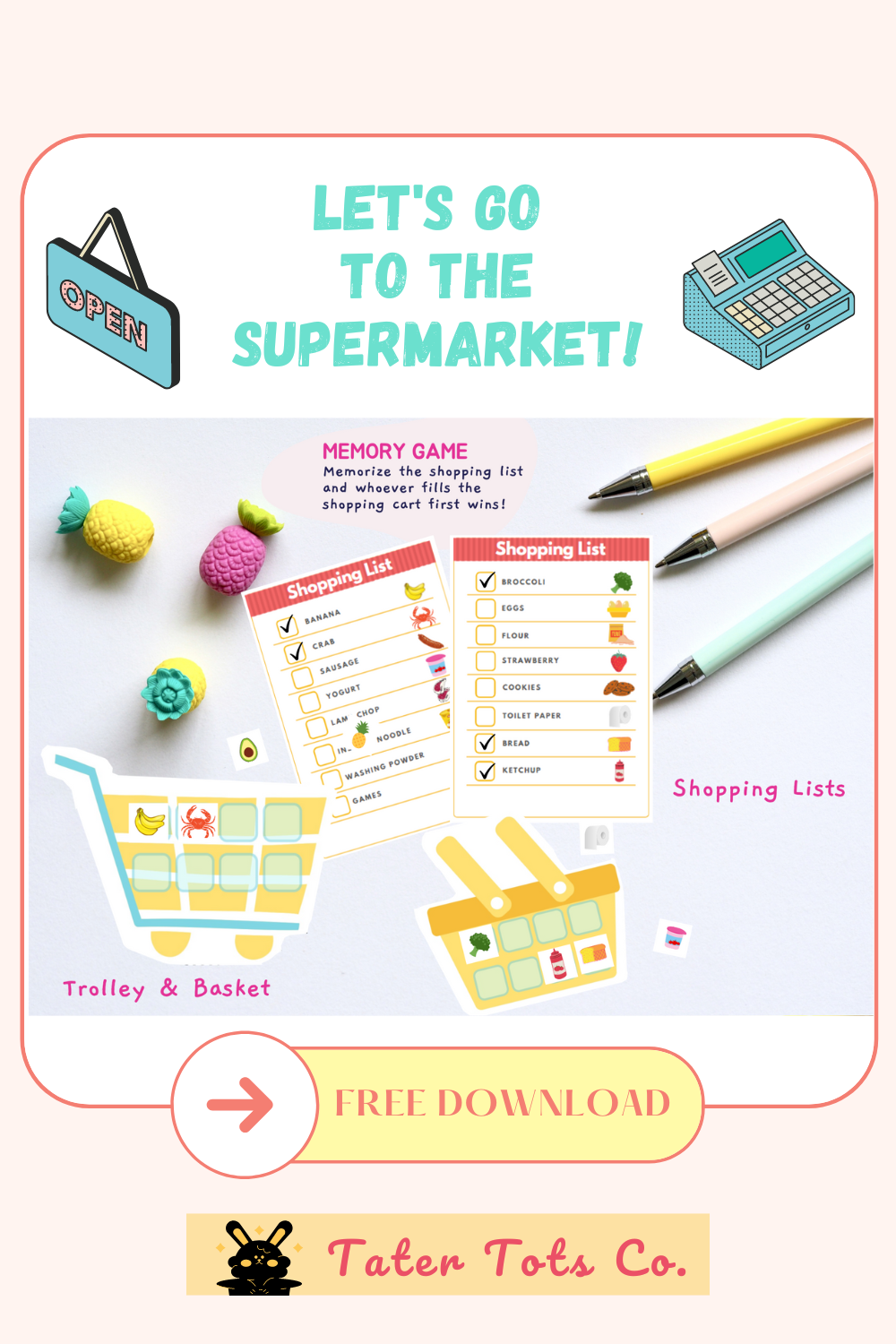 Play Supermarket Grocery Shopping Game