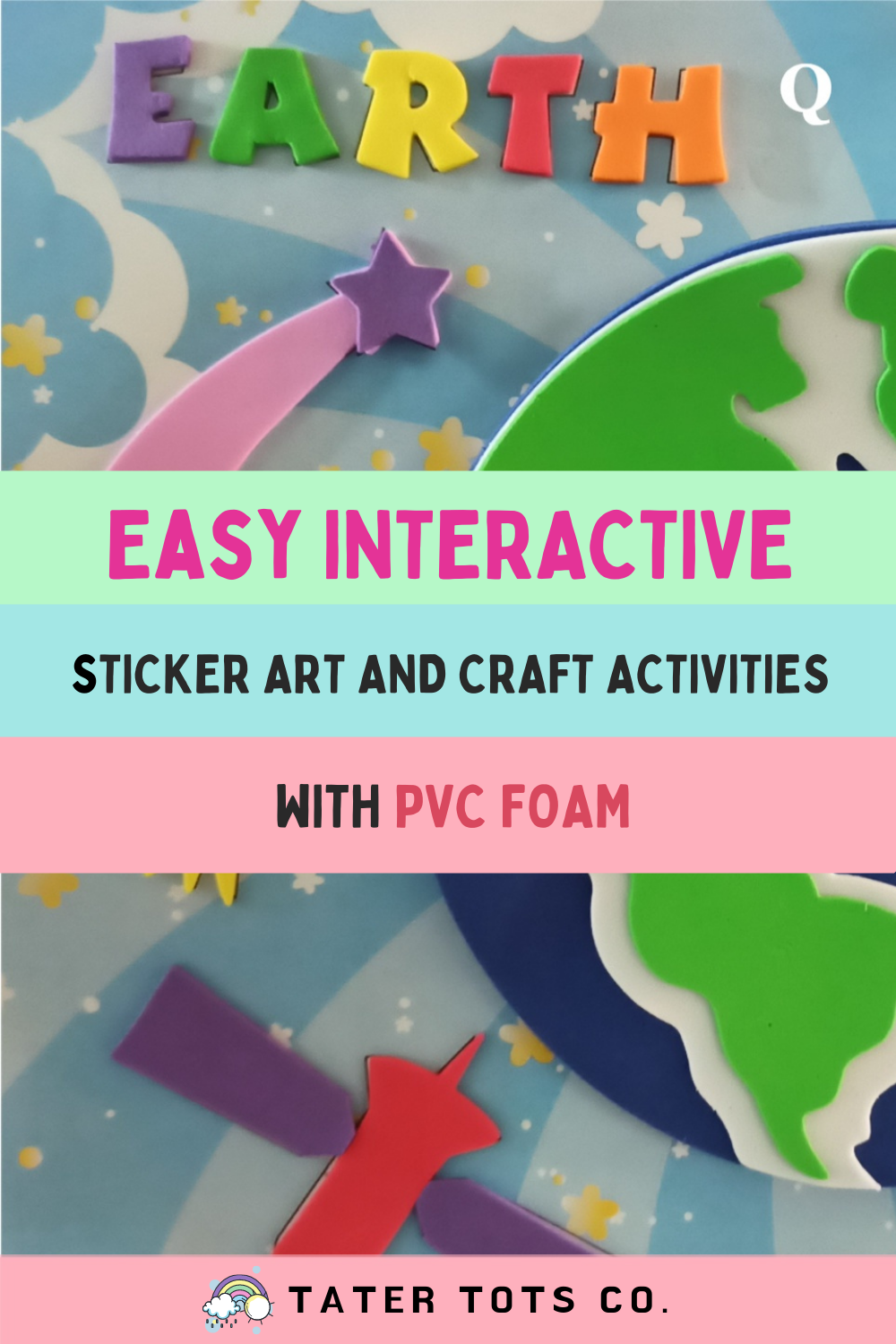 Easy Interactive Sticker Art And Craft Activities With PVC Foam