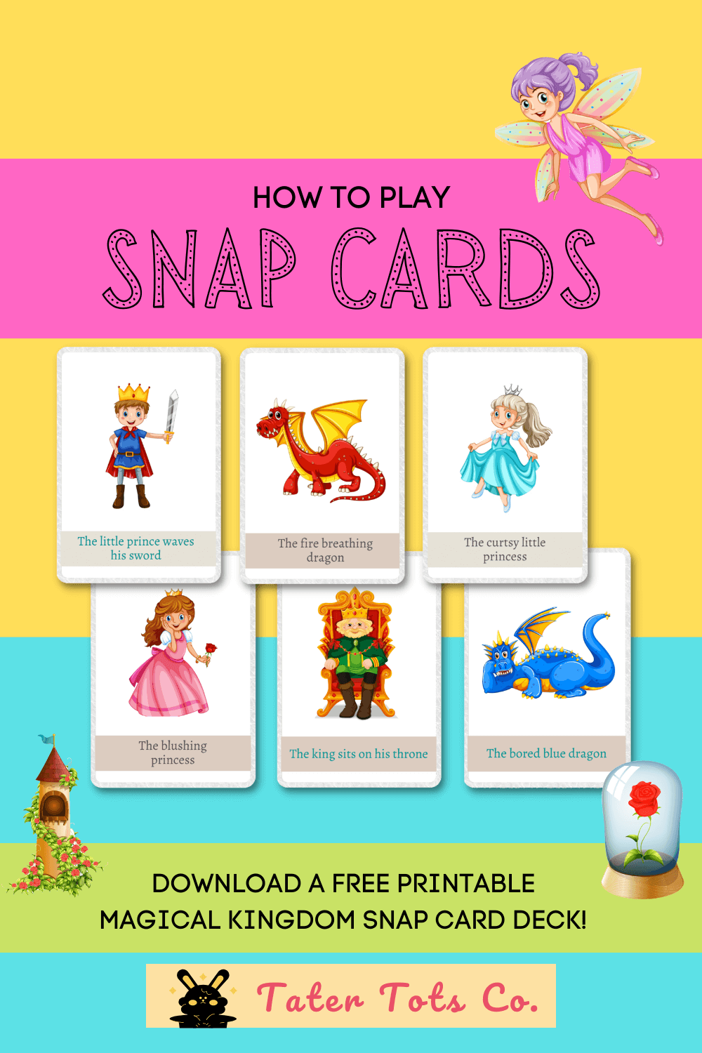 Master the SNAP Card Game with Our Free Printable Magical Kingdom Fantasy Themed Deck 001