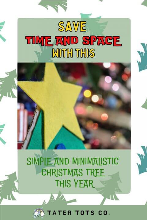 save time and space with this simple and minimalistic christmas tree this year