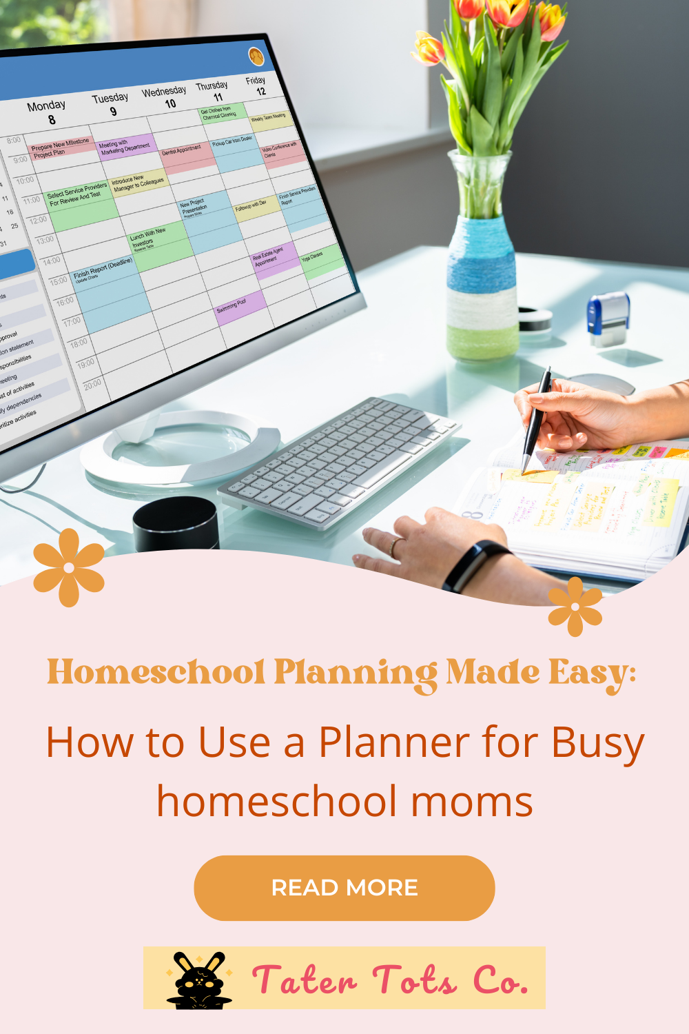 Homeschool Planning Made Easy How to Use a Planner for Busy homeschool moms 003