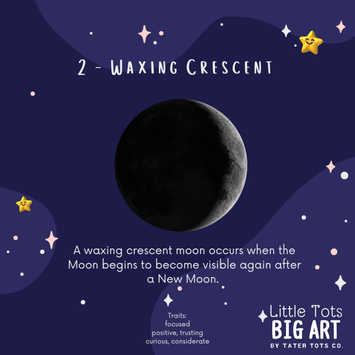 Do you know your child's Birth Moon Phase Waxing Crescent