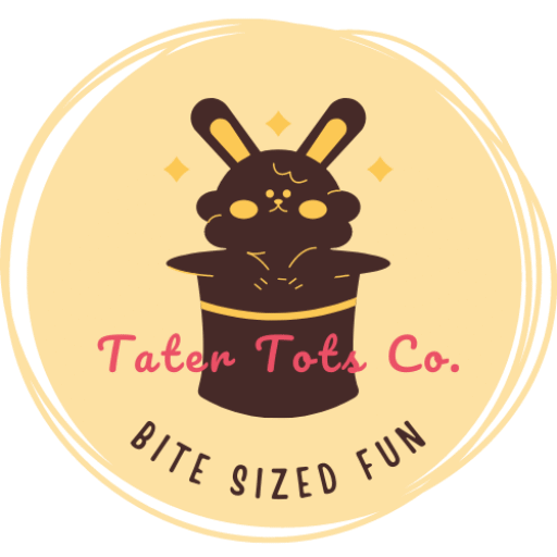 cropped Tater tots co bite sized fun logo