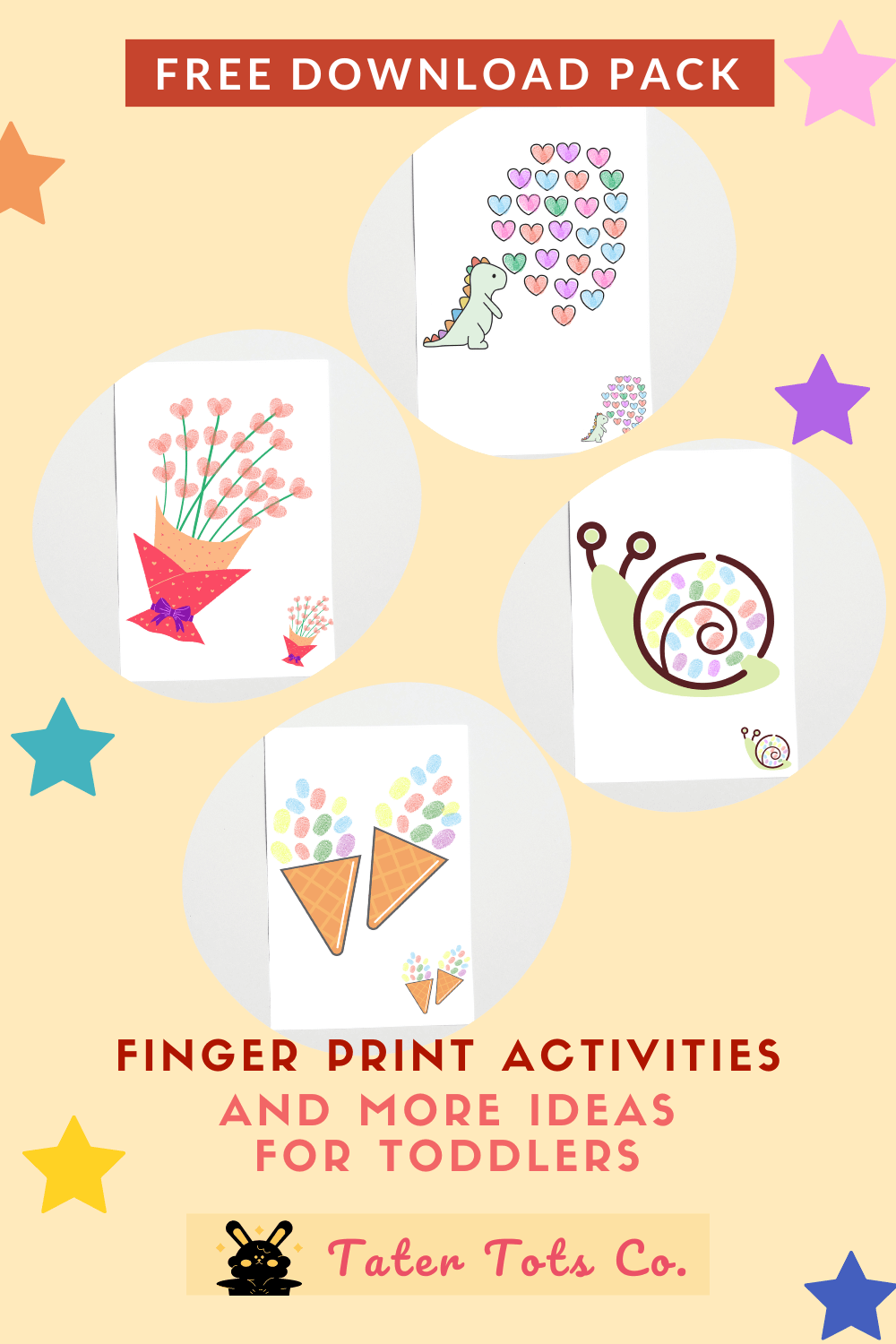 Free Printable Finger Print Art Activities And more Ideas for Toddlers 002