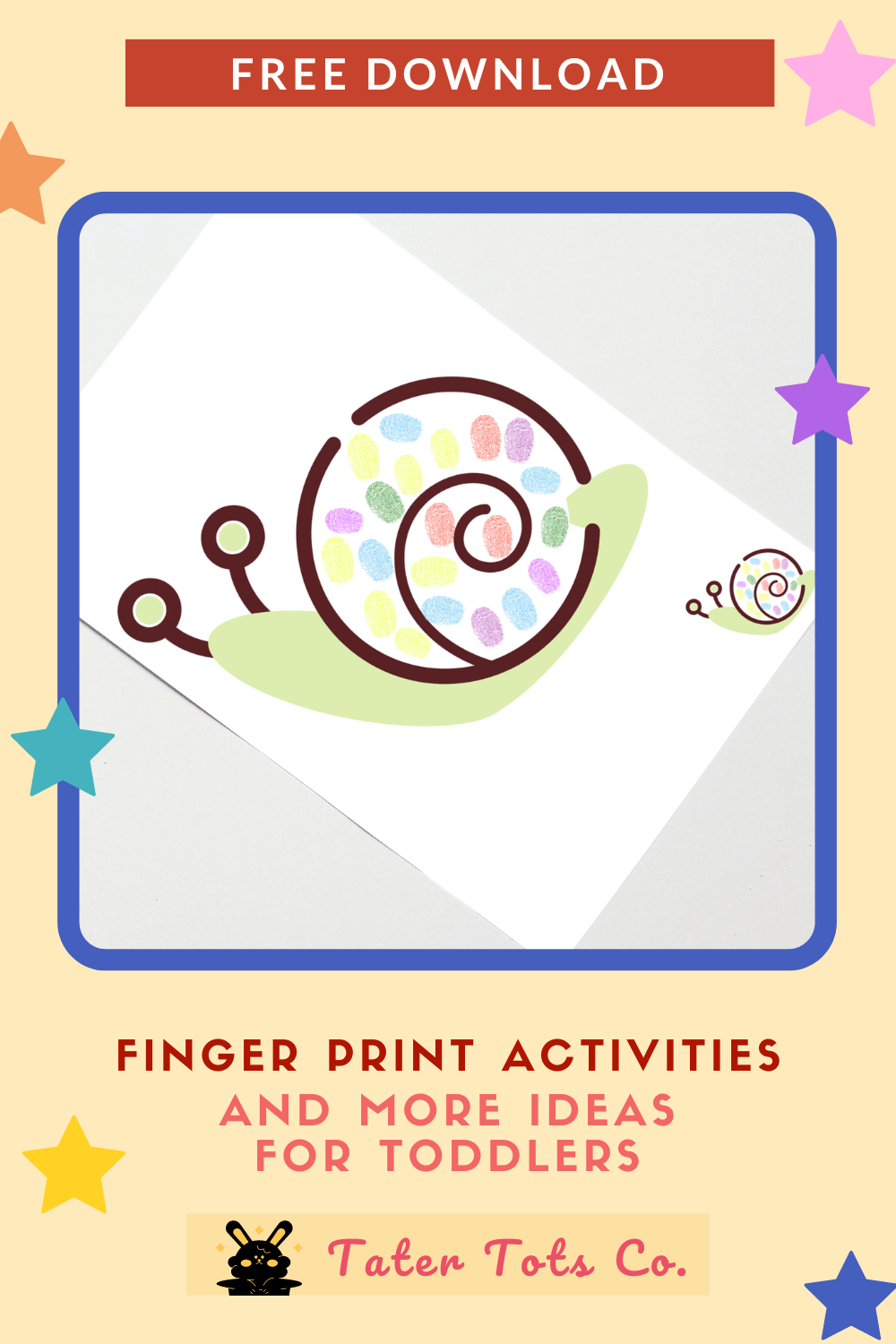 Free Printable Finger Print Art Activities And more Ideas for Toddlers 005