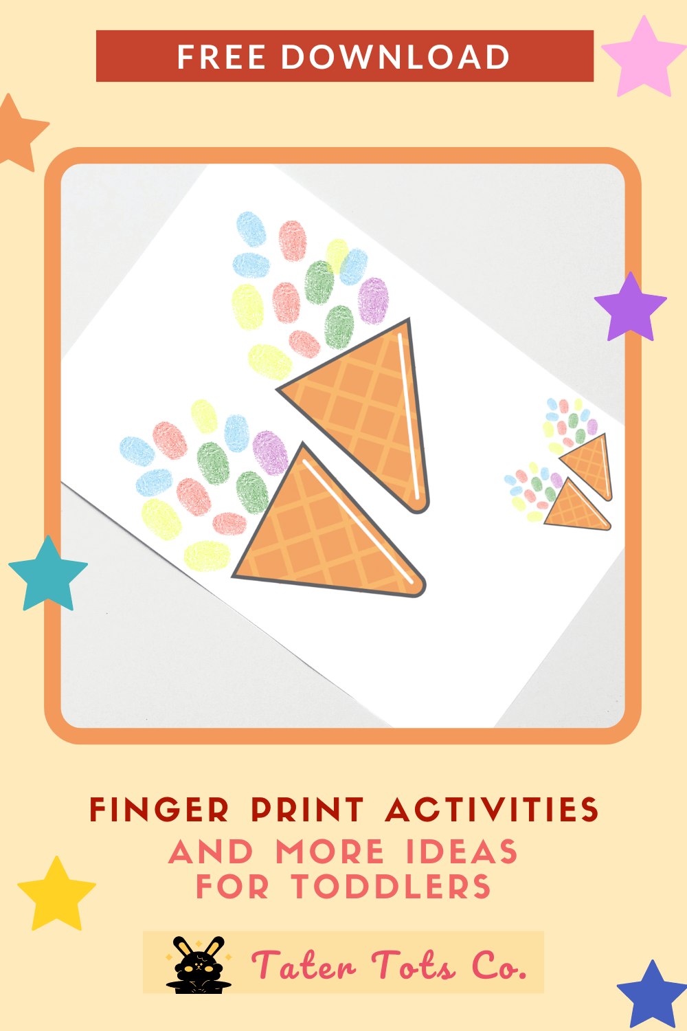 Free Printable Finger Print Art Activities And more Ideas for Toddlers 006