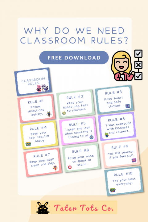 free classroom rules template sample 001
