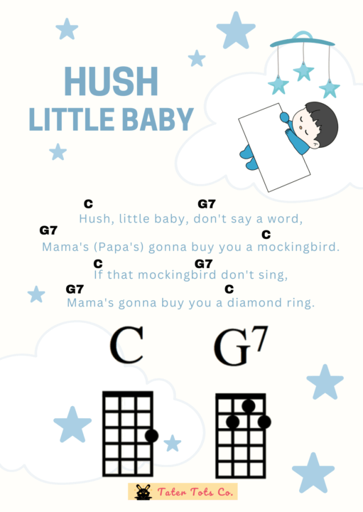 Hush Little Baby Free Printable Ukulele Chords