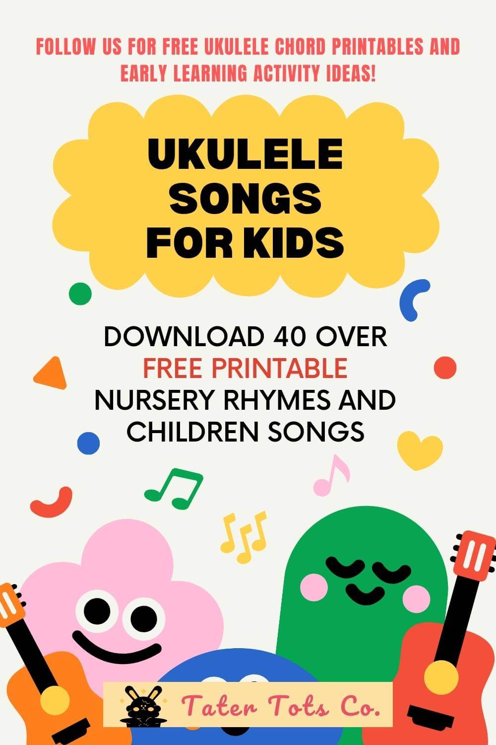 free printable ukulele kids song chord 002