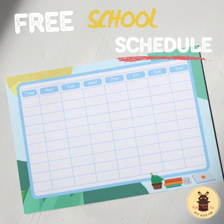 Free School Schedule