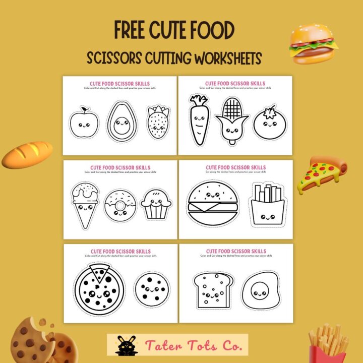 Free Cute Food Scissors Cutting