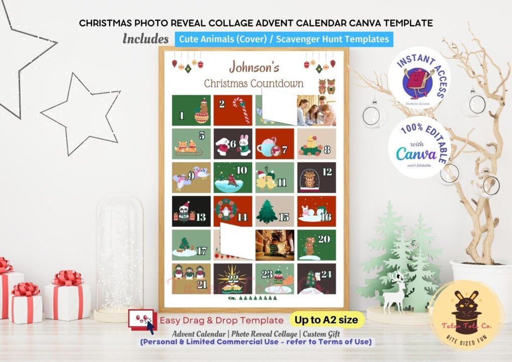 DIY Advent Calendar Canva Template