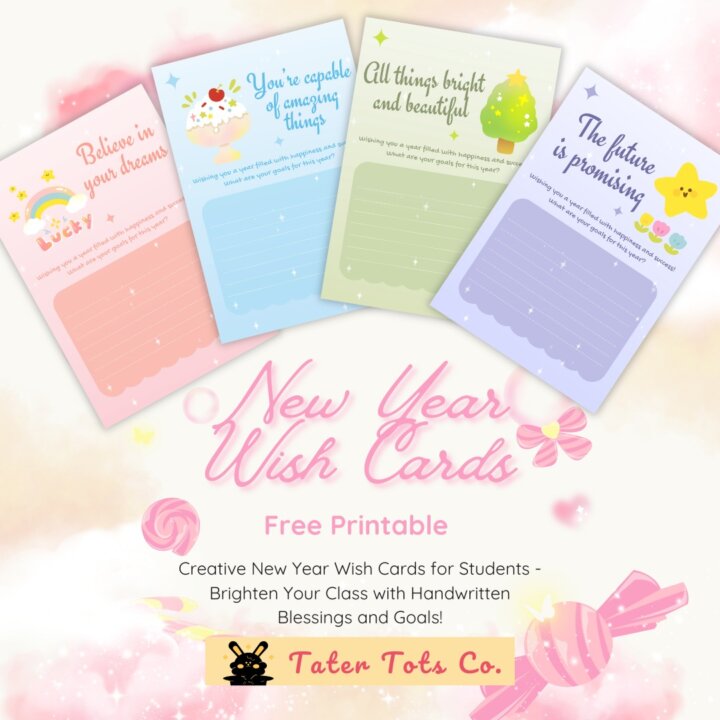 Free Printable New Year Wish Cards