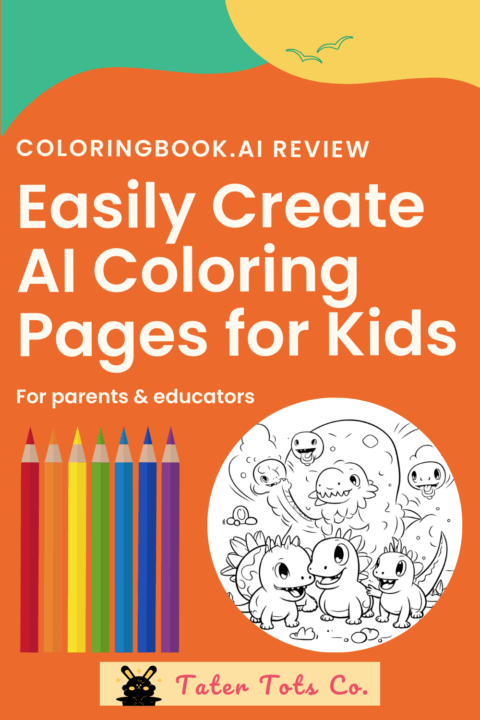 ColoringBook.ai Create Fast and Easy AI Coloring Pages pin