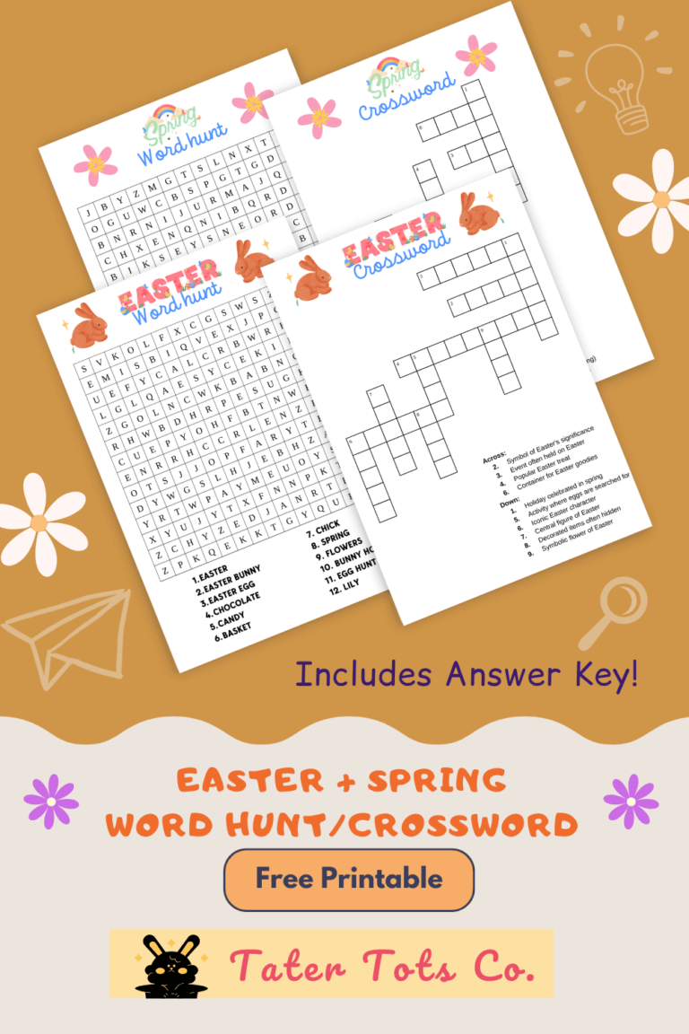 Blossoming Minds: Free Easter and Spring Crossword Puzzles for Kids