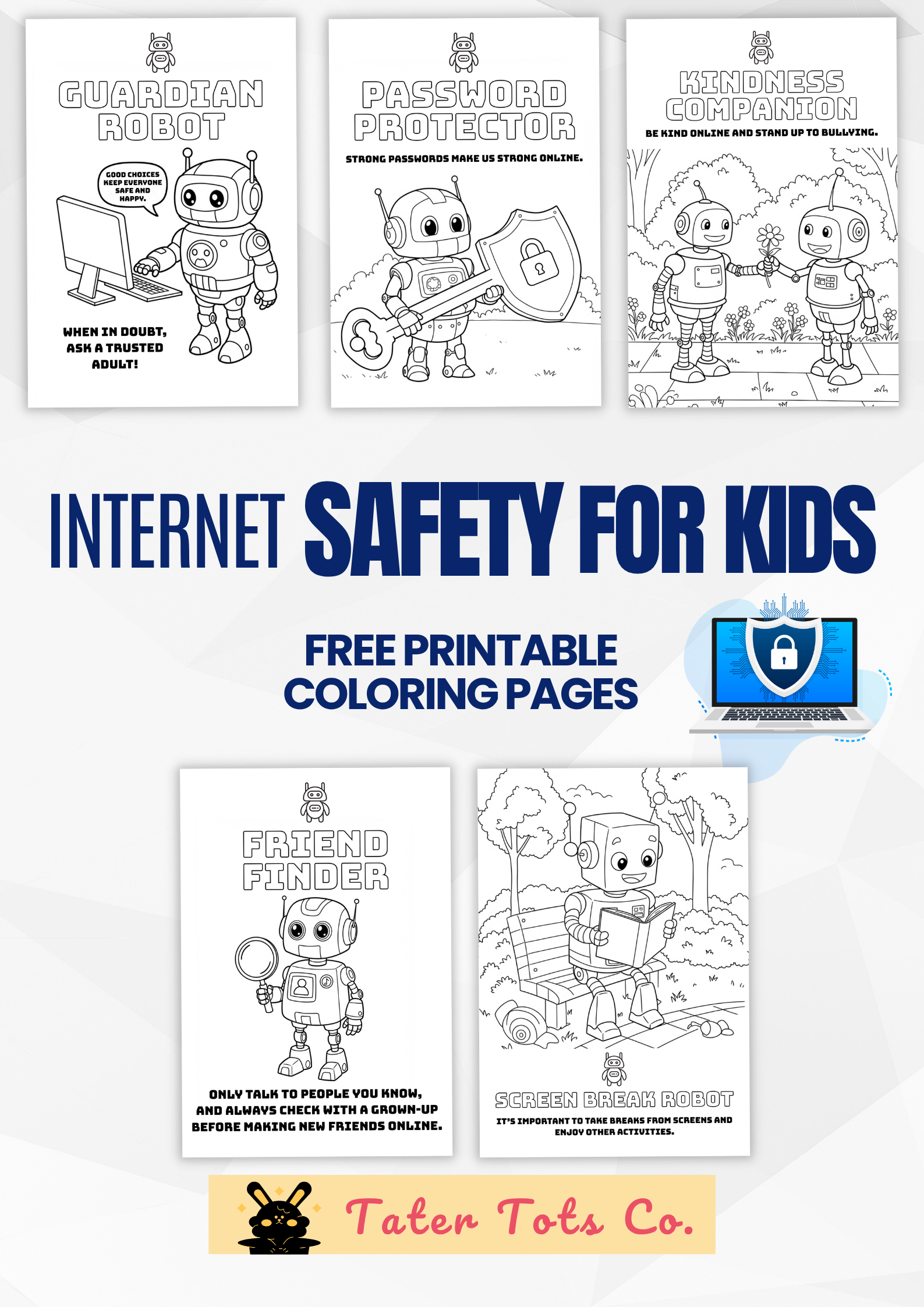 Internet Safety for Kids Fun Games Free Coloring Pages and Helpful Resources 001